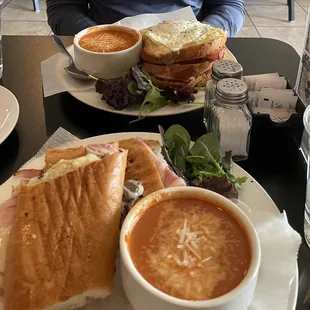 Croquet Madame Sandwich and Andrea&apos;s Cuban
