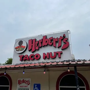 the front of the restaurant