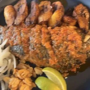 Fish and plantains