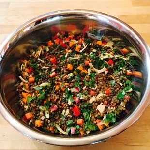 Lentil Salad with Tangy Mustard Vinaigrette.