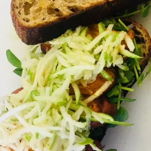 Sweet Potato and Shredded Apple Sandwich