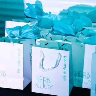 HerbNJoy 420 Gift Bags with cannabis products &amp; swag