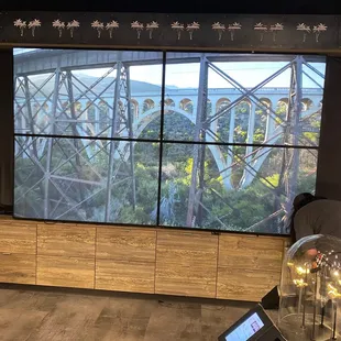Interior display wall