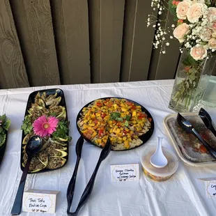 Lovely catered meal, even during Covid.