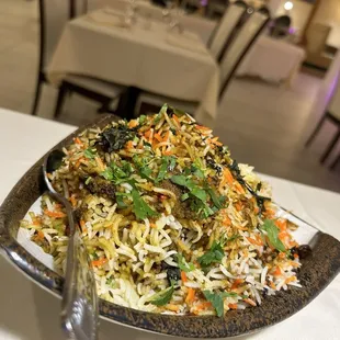 55. Herbs Lamb Biryani