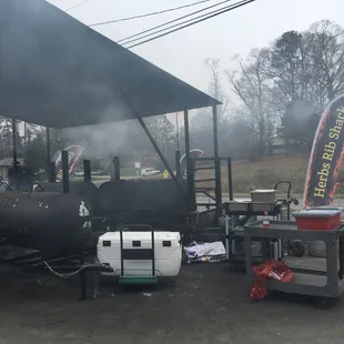 Nothing better than BBQ pits on the side of the road.