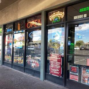 the front of the store