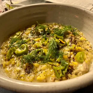 Saffron Risotto with Shredded Lamb.  Best dish of the night