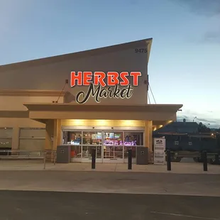 the front of the store