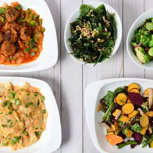 salads, food