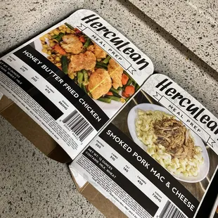 Some of the frozen meals