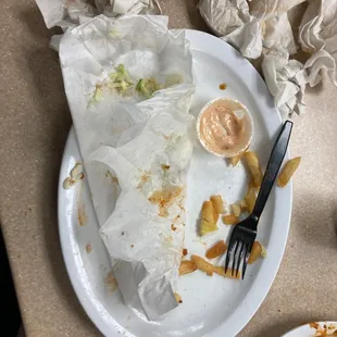 Bacon Cheeseburger and fries and side of thousand island.  Legit