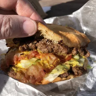 See how the mustard and meat and cheese combine? Mmmmmmmmm