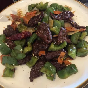 Peppers and beef