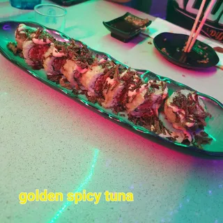 Golden spicy tuna