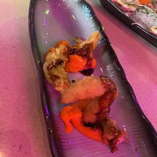 5. Carrot Puree Soft Shell Crab*