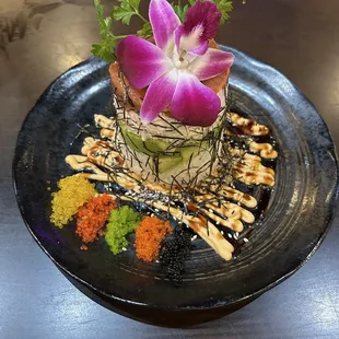 Look at this gorgeous ahi tuna tower