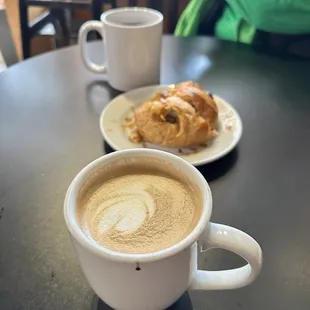 Cafe Mocha and Butter Croissant