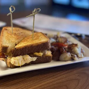 Bacon Lettuce Fried Green Tomatoes sandwich.  11/2023
