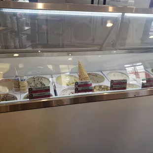 a variety of ice creams