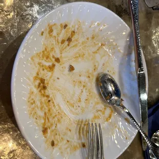Cleaned Bolognese plate