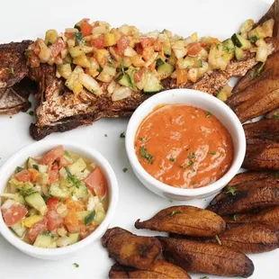 Red snapper archeke with plantains