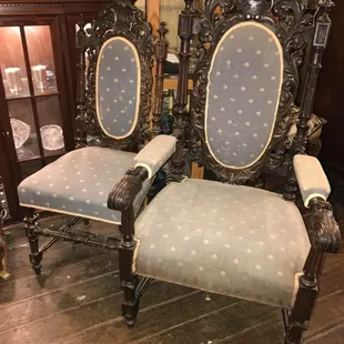 Ornately carved Chairs