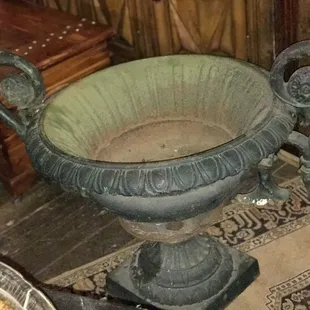 Circa 1810 Cast Iron Urn