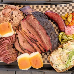 Tri Tip, Kahlua Pulled Pork, Brisket, Longanisa Sausage, Beef Rib, Potato Mac Salad, Hawaiian Rolls