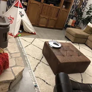the living room of a home