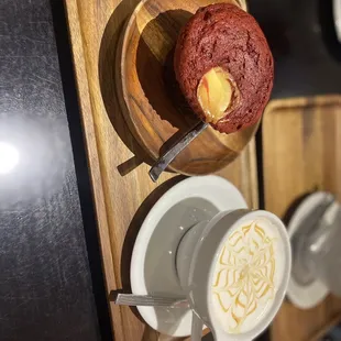 Red Velvet and Cheese Muffin