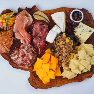 cheese and charcuterie board