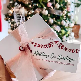 Complimentary gift wrap is always our pleasure! You select the gift and we will do the rest.