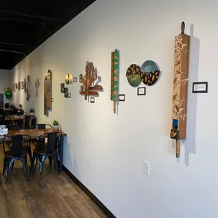 the interior of a coffee shop