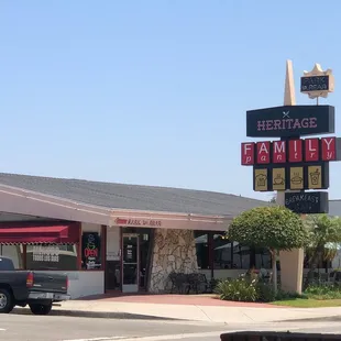 the front of the restaurant