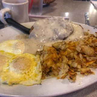 Country Fried Steak & 3 Eggs