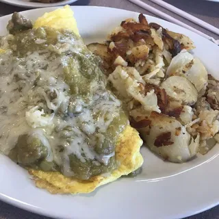 Chile Verde Omelette