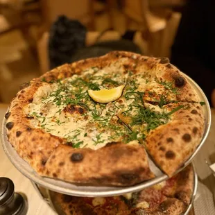 Clam pizza