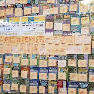 a wall full of liquor