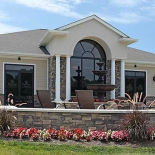 The adjoining patio allows your events to flow outdoors.