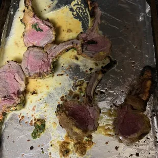 My order of lamb chops