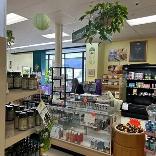 the inside of the store