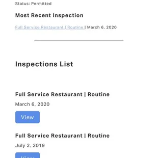 2 years on the inspection list back to back with more then 6 violations In the most recent year