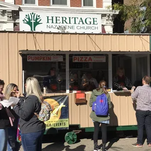 Pumpkin pizza - everything is $1 here