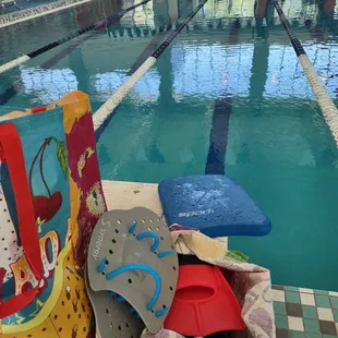 Getting ready for a swim workout at the best Aquatic Complex at Heritage Park, Henderson