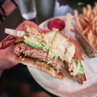 Closer look at the Heritage Cheeseburger