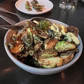 Fried Brussels Sprouts & Broccolini