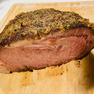 Wood-smoked prime rib