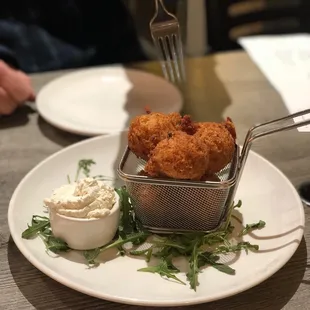 Crab hush puppies