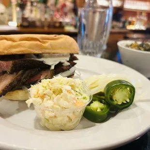 Sliced Brisket Sandwich